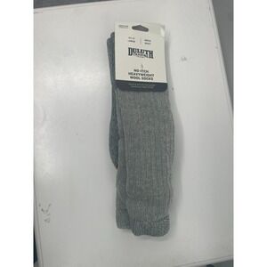 Duluth Trading Co. Boot Socks Mens L 9.5-12 Gray Wool No-Itch Heavyweight NWT
